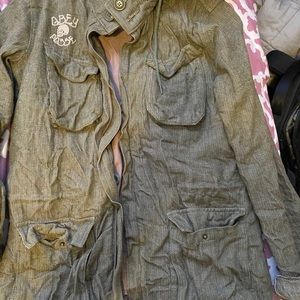Vintage obey posse olive coat jacket SIZE M